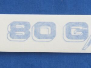 R 80 G/S Aufkleber l.oder R . blau/weiß