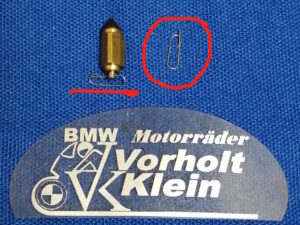 Klemmfeder für Schwimmernadel