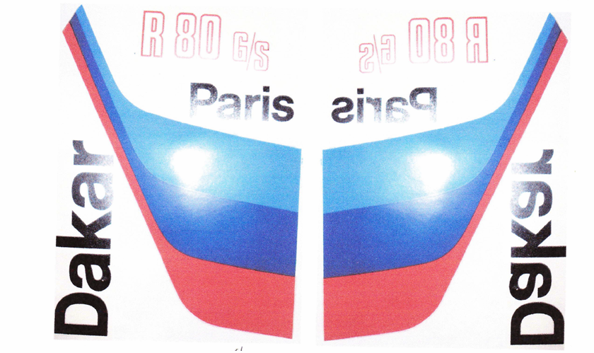 Paris Dakar Dekor Satz 8-Teile
