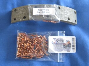 Brembelag  Satz mit Nieten