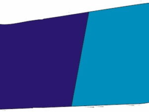 Zieraufkleber blau/blau links