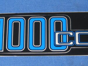 Aufkleber Siebdruck R 1000 cc blau silber