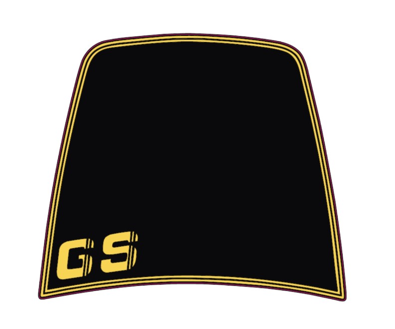 Dekor Windschild in gelb