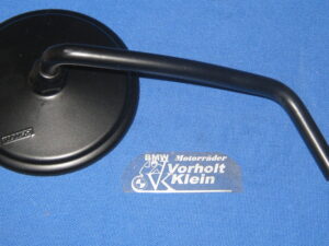 Spiegel rechts schwarz kurz mit langem Gewinde