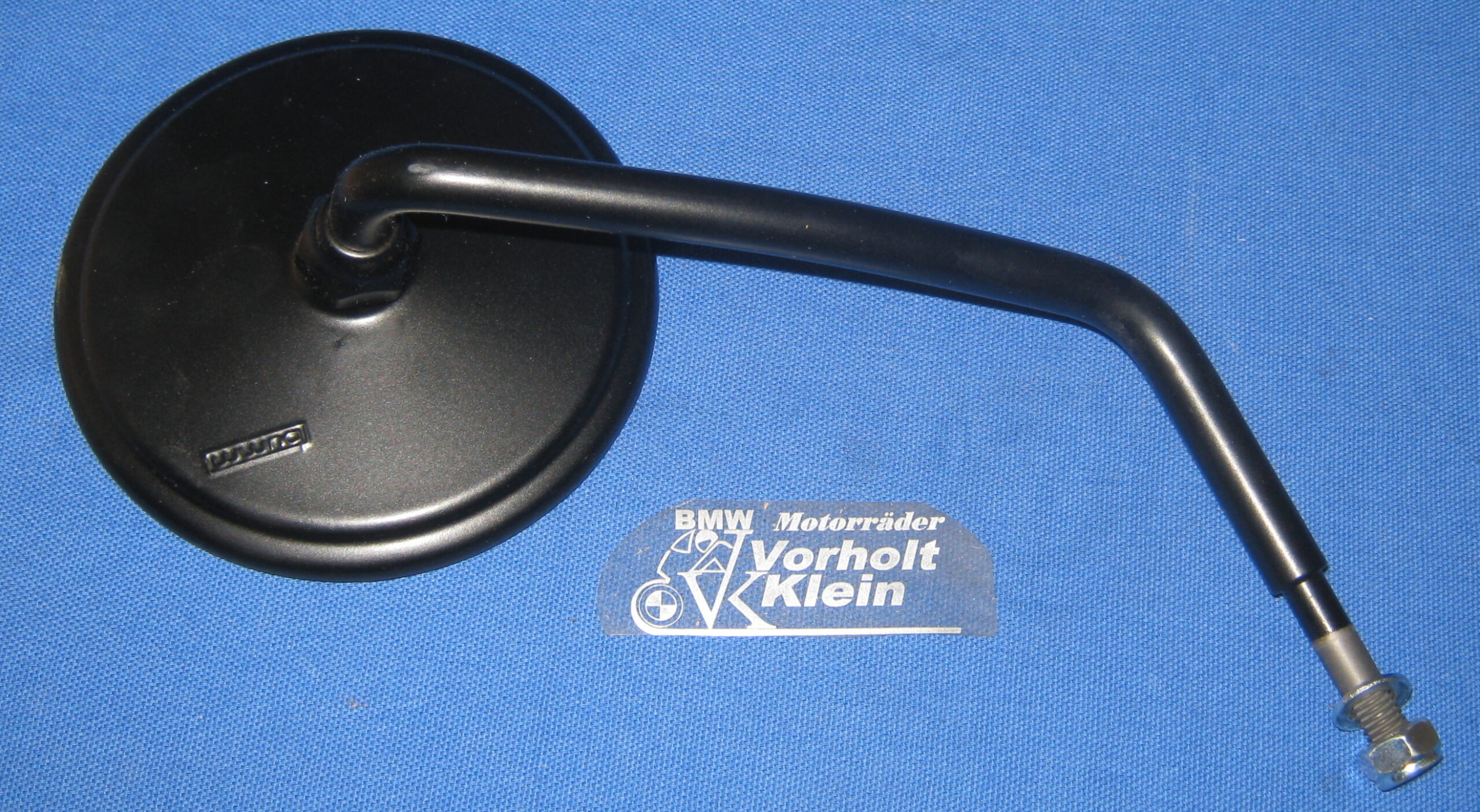 Spiegel rechts schwarz kurz mit langem Gewinde