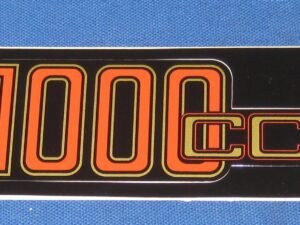 Aufkleber Siebdruck R 1000 cc rot gold