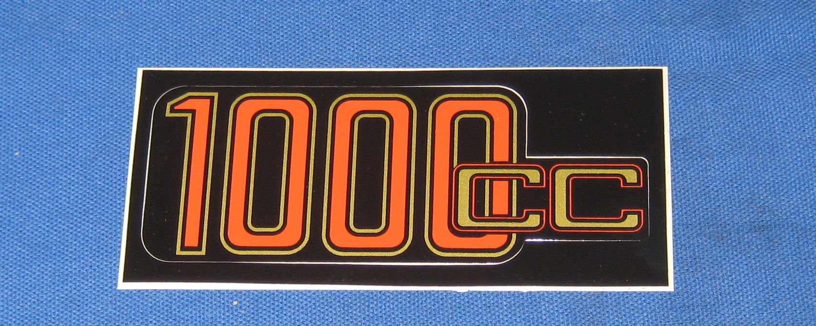 Aufkleber Siebdruck R 1000 cc rot gold