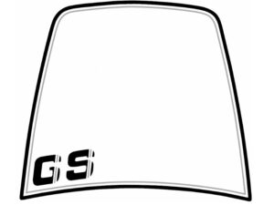 Dekor Windschild schwarz