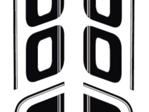 Dekorsatz  L+R schwarz 800 cc