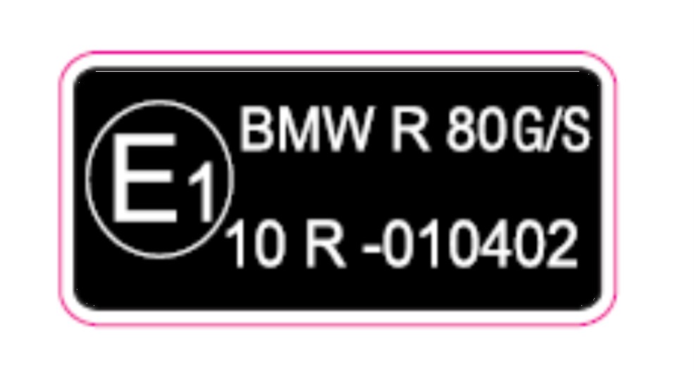Aufkleber R 80 G/S