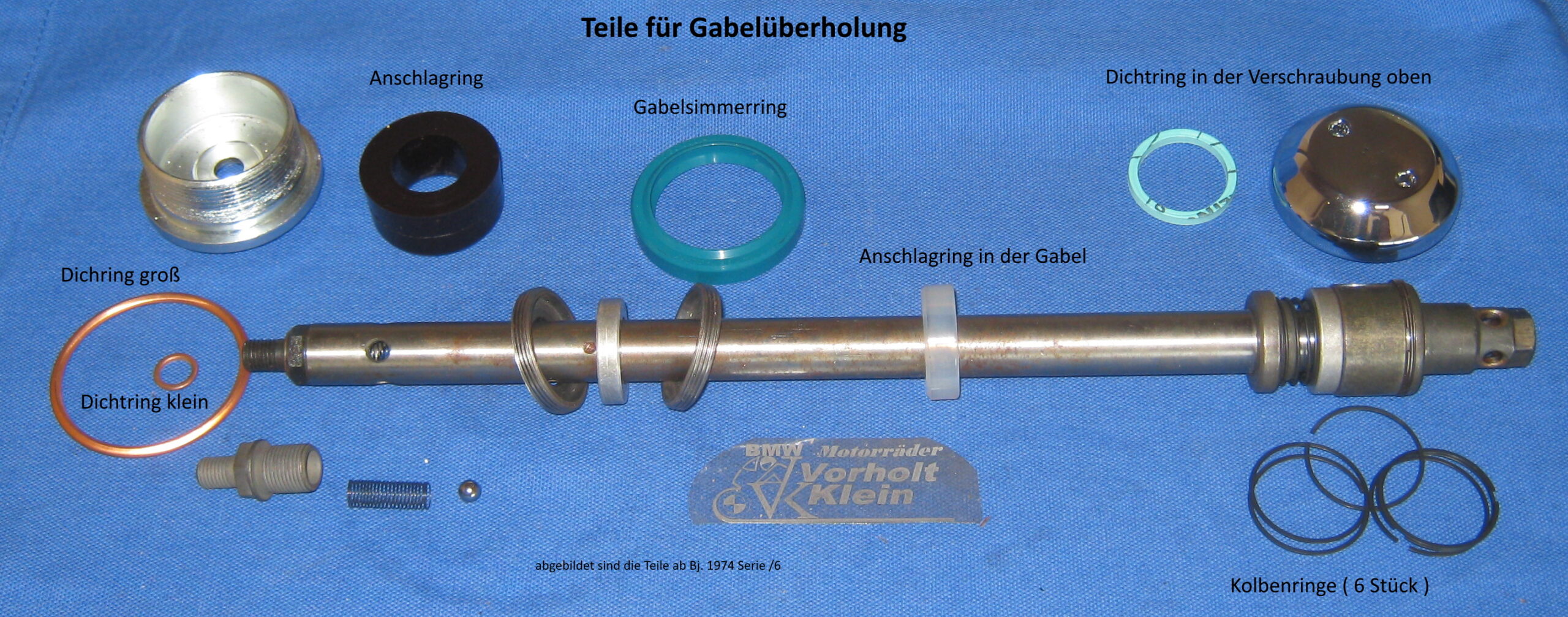 Anschlagring in der Gabel